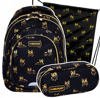BATOH PRE MLÁDEŽ ASTRA HEAD BLACK GOLDEN BULLDOGS PSI + 2 ďalšie produkty